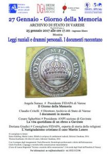 27 gennaio - Giorno della Memoria